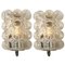 Glass Wall Lights Sconces by Helena Tynell, 1960s, Set of 2, Image 1