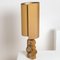 Große Tischlampe aus Keramik mit Maßgefertigtem Lampenschirm aus Seide von René Houben für Bernard Rooke, 1960er 9