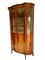 19th-Century Victorian Mahogany Inlaid Serpentine Shaped Display Cabinet, Image 2