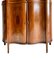 19th-Century Victorian Mahogany Inlaid Serpentine Shaped Display Cabinet, Image 3