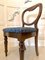 19th-Century Antique Victorian Balloon Back Mahogany Dining Chairs, Set of 6 5
