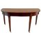 Antique George III Demilune Mahogany Console Table, Image 1