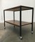 Mid-Century Minimalist Teak Bar Cart Trolley, Image 9