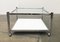 Vintage Space Age Chrome & Glass Coffee Table 1