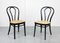 Antique Black 218 Chairs by Michael Thonet for Thonet, Set of 2, Image 1