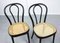 Sedie 218 antiche nere di Michael Thonet per Thonet, set di 2, Immagine 4