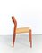 Vintage Danish No. 71 Dining Chairs by Niels O. Moller for J. L Moller, 1960s, Set of 4 11