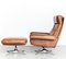 Cow Leather DS-31 Lounge Chair & Ottoman from de Sede, 1970s, Set of 2, Image 16