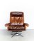 Cow Leather DS-31 Lounge Chair & Ottoman from de Sede, 1970s, Set of 2, Image 14