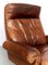 Cow Leather DS-31 Lounge Chair & Ottoman from de Sede, 1970s, Set of 2 5
