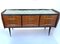 Vintage Mahogany, Ebony & Glass Chest of Drawers, 1970s 1