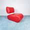 Fauteuils Rouges Vintage, 1980s, Set de 2 1