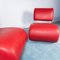 Vintage Red Lounge Chairs, 1980s, Set of 2, Image 2