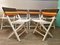 Mid-Century French Folding Chairs, Set of 6 5
