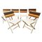 Mid-Century French Folding Chairs, Set of 6 1