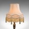 Tall English Walnut Silver-Plated Table Lamp, 1930s, Image 6