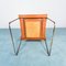 Vintage Esszimmerstühle aus Chrom & Stahl in Orange, 1970er, 4er Set 7