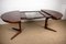 Danish Rosewood Extendable Dining Table with Central Leg, 1960s 7