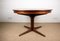 Danish Rosewood Extendable Dining Table with Central Leg, 1960s 15