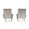 Fauteuils en Velours Gris, 1950s, Set de 2 6