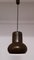 Lampada da soffitto con paralume in metallo marrone di WJ Leuchten, Germania, anni '80, Immagine 5