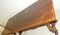Italienischer Fratino Stil Tisch aus Nussholz mit Lyre Beinen, 1900er 19
