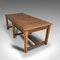 Large English Teak & Mahogany Refectory Table, Circa 1900, Image 1