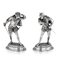 Antique French Silver Statues by Emile Guillemin for Emile Guillemin, 1880s, Set of 2 1