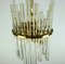Hollywood Regency Style Gilt Brass & Glass Rod Chandelier by Christoph Palme for CP&Co., 1960s 4