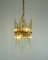Hollywood Regency Style Gilt Brass & Glass Rod Chandelier by Christoph Palme for CP&Co., 1960s 10