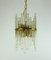 Hollywood Regency Style Gilt Brass & Glass Rod Chandelier by Christoph Palme for CP&Co., 1960s 1