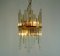 Hollywood Regency Style Gilt Brass & Glass Rod Chandelier by Christoph Palme for CP&Co., 1960s 7