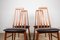 Danish Teak Eva Chairs by Niels Koefoed for Koefoeds Hornslet, 1960s, Set of 4 12