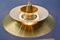 Danish Brass Ceiling Lamp, 1970s, Image 7