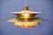 Danish Brass Ceiling Lamp, 1970s 5