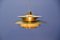 Danish Brass Ceiling Lamp, 1970s, Image 4