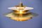 Danish Brass Ceiling Lamp, 1970s 6