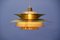 Danish Brass Ceiling Lamp, 1970s, Image 2