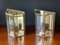 Vintage French Brass & Glass Sconces, 1980s, Set of 2, Image 6