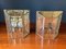 Vintage French Brass & Glass Sconces, 1980s, Set of 2, Image 4