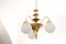 Art Deco Brass Chandelier 13