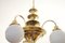 Art Deco Brass Chandelier, Image 7