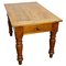 Antique French Pine Farmhouse Kitchen Table, Late 19th Century, Image 1