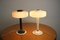 Lampes de Bureau Noires et Blanches de Napako, 1960s, Set de 2 9