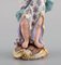 Meissen Figure in Hand Painted Porcelain of Girl Playing Flute, 19th Century, Image 3