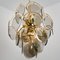 Smoked Glass and Brass Chandelier in the Style of Vistosi, Italy, 1970, Image 11