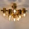 Brass and Glass Light Fixtures in the Style of Jakobsson, 1960s, Set of 3 5