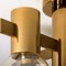 Brass and Glass Light Fixtures in the Style of Jakobsson, 1960s, Set of 3, Image 7