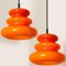 Orange Pendant Light by Peill & Putzler, 1970s, Image 5