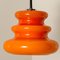 Orange Pendant Light by Peill & Putzler, 1970s 6